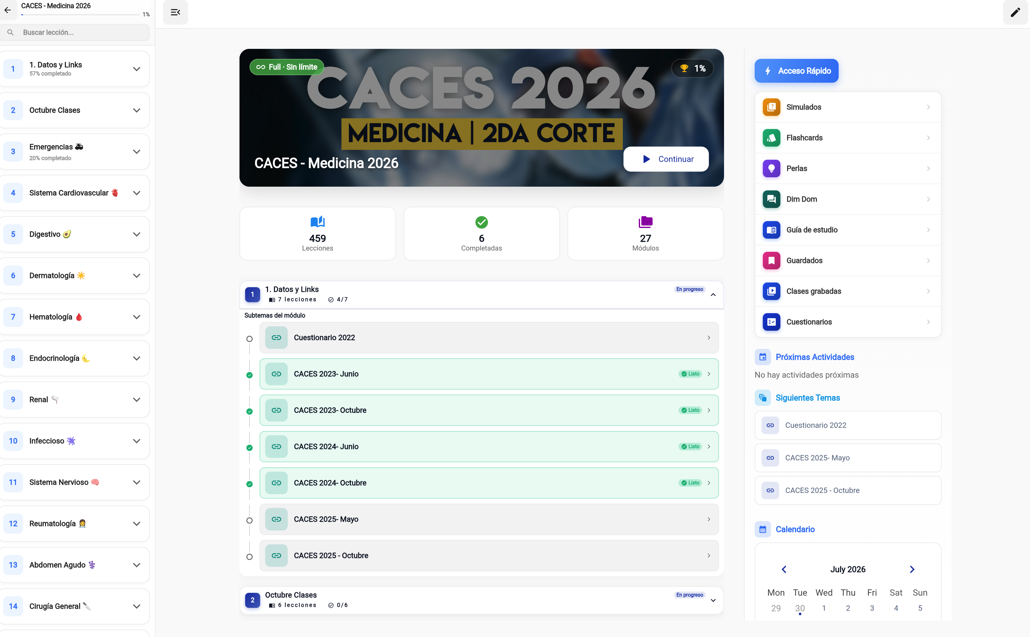 DominoQuiz - Plataforma de estudio CACES
