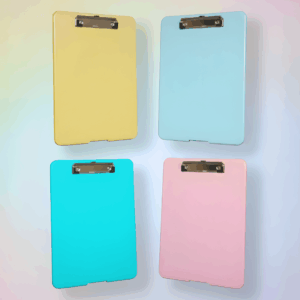 Carpeta tipo folder A4 (color rosado, amarillo, turquesa, celeste)